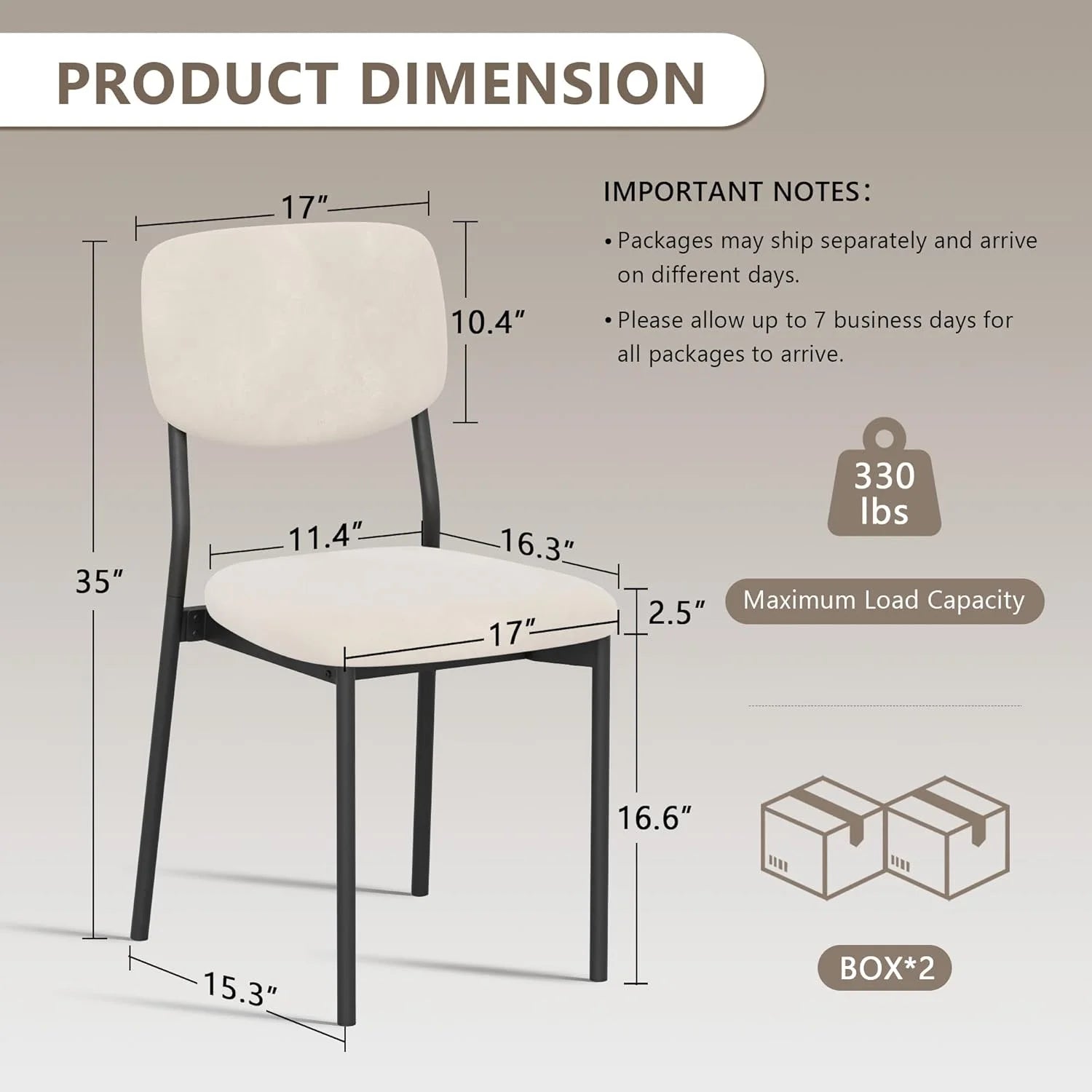 Upholstered Dining Chairs Set of 6, Stackable Modern Dining Room Chairs, Kitchen Chairs w/Soft Velvet Backrest & Sturdy Metal Legs