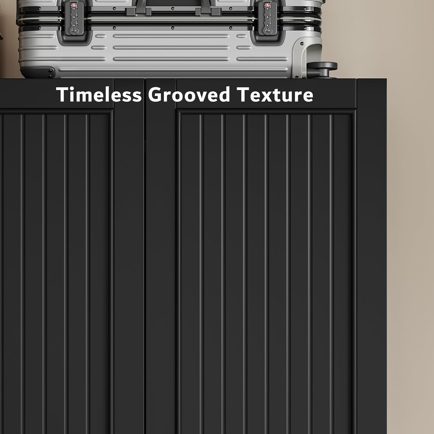 iPormis 4 doors armoire wardrobe closet with 2 drawers and spacious design, showcasing modern style and functionality.