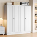 Ipromis 4 doors armoire wardrobe closet with 2 drawers, showcasing a large cabinet design in a stylish finish.
